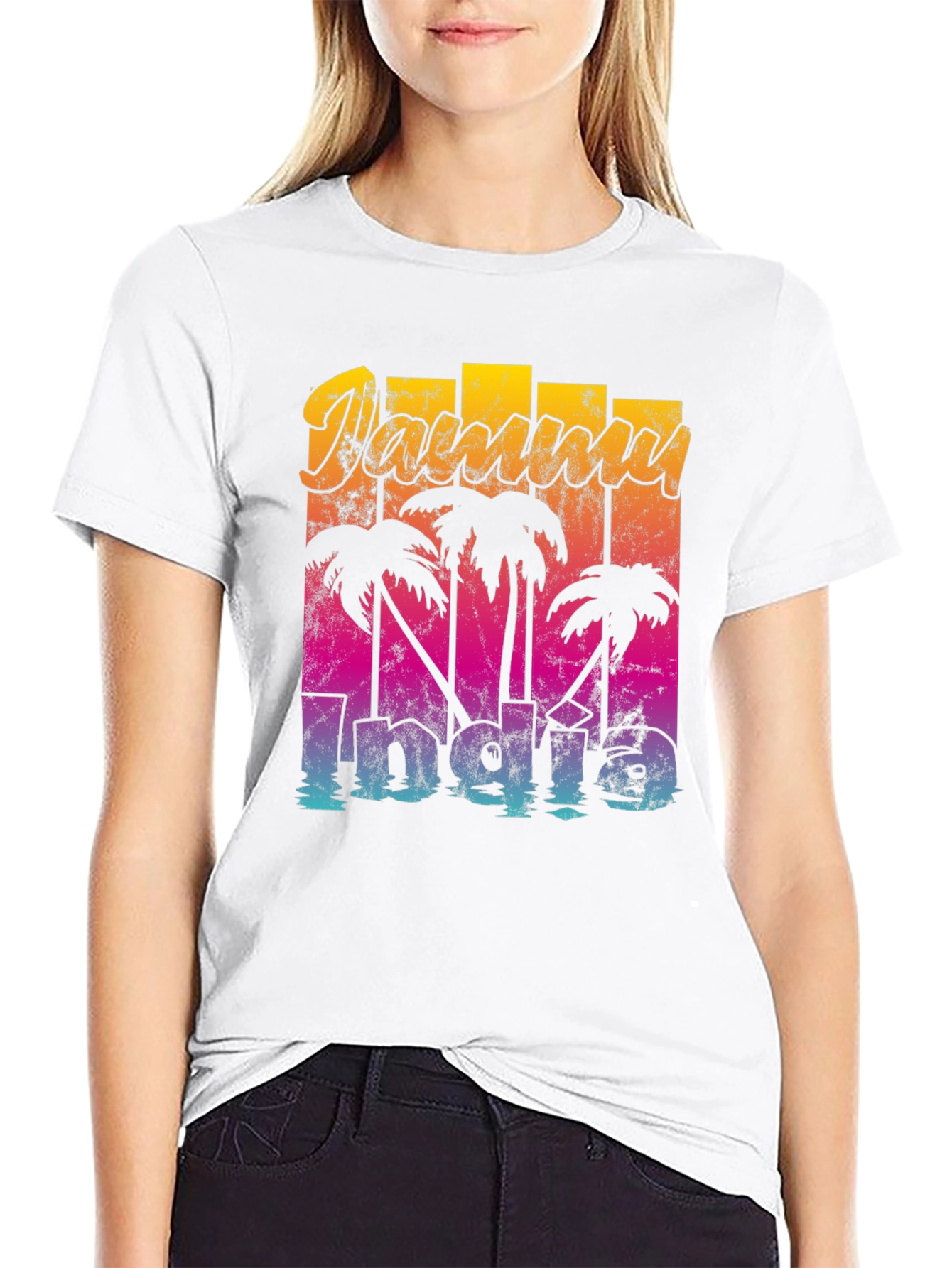 Miami Retro Palm Tree T-Shirt