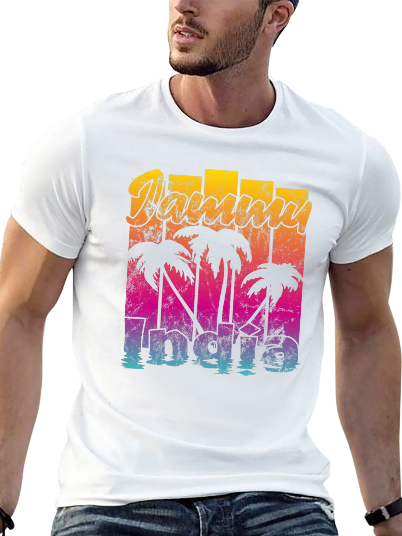 Miami Retro Palm Tree T-Shirt