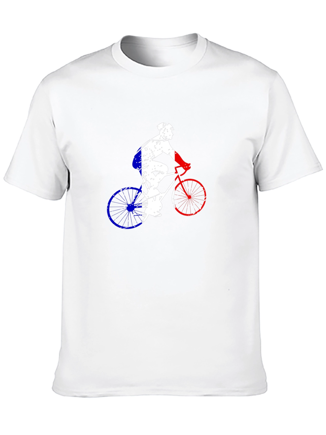 Cycling France Flag Graphic Tee - Black