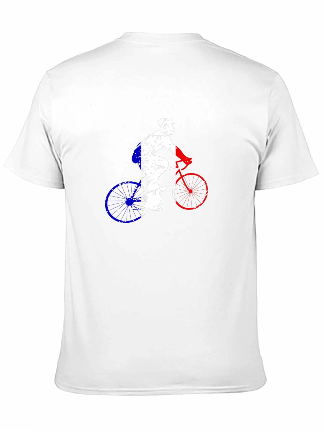 Cycling France Flag Graphic Tee - Black