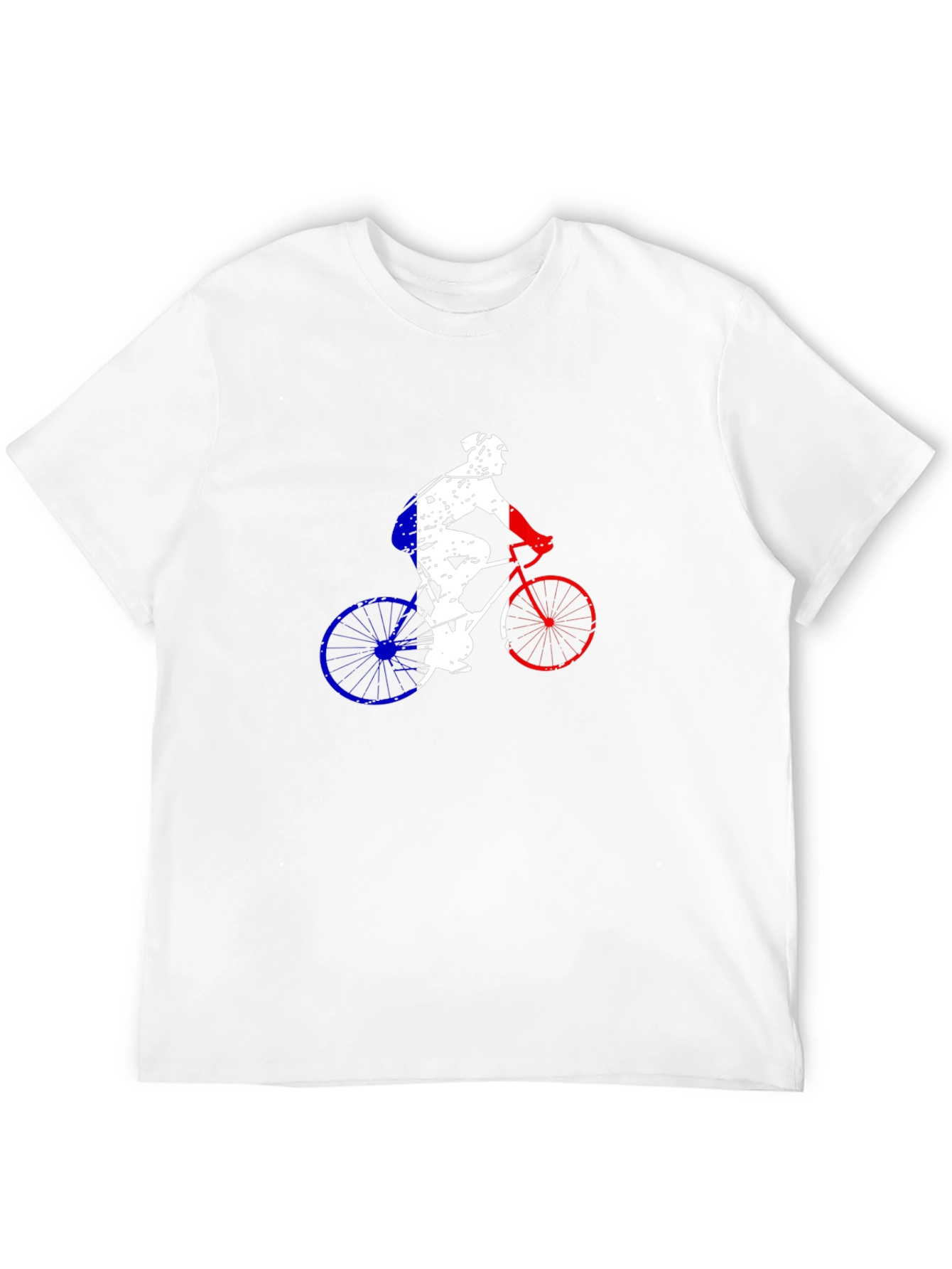 Cycling France Flag Graphic Tee - Black