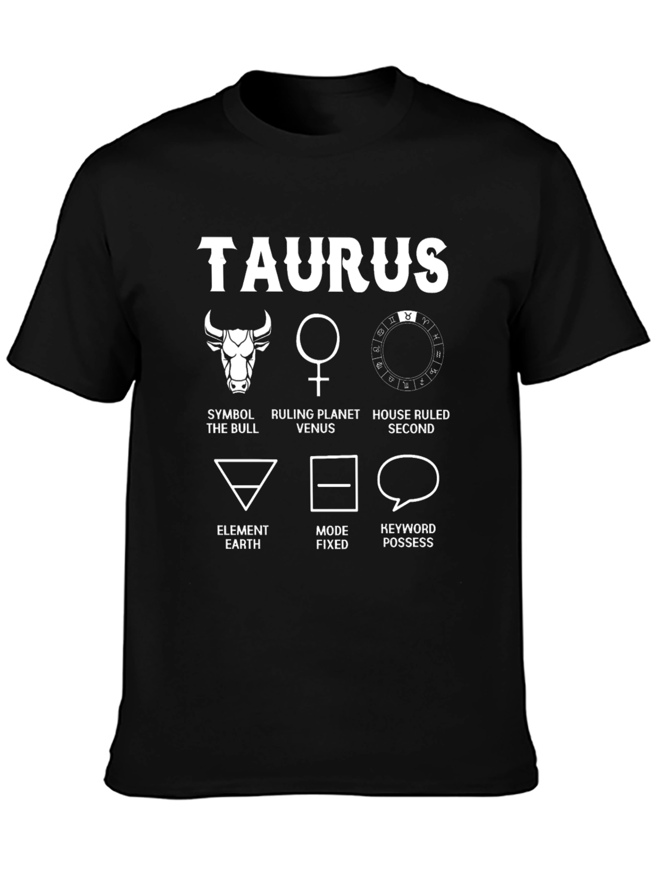 Taurus Zodiac Sign T-Shirt