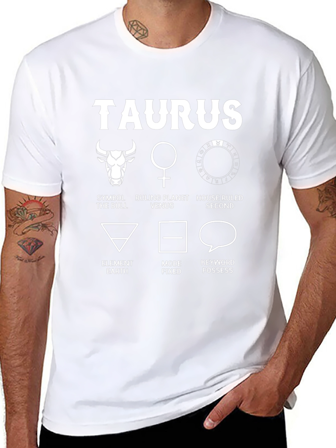 Taurus Zodiac Sign T-Shirt