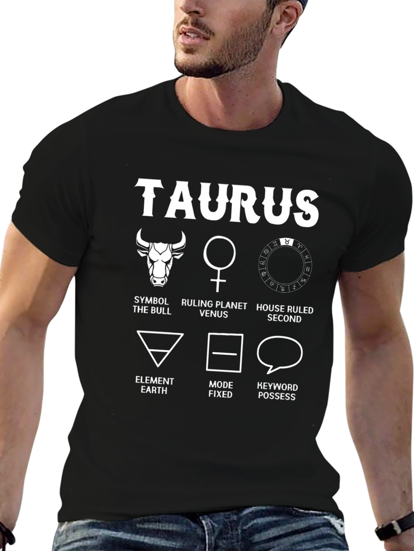 Taurus Zodiac Sign T-Shirt