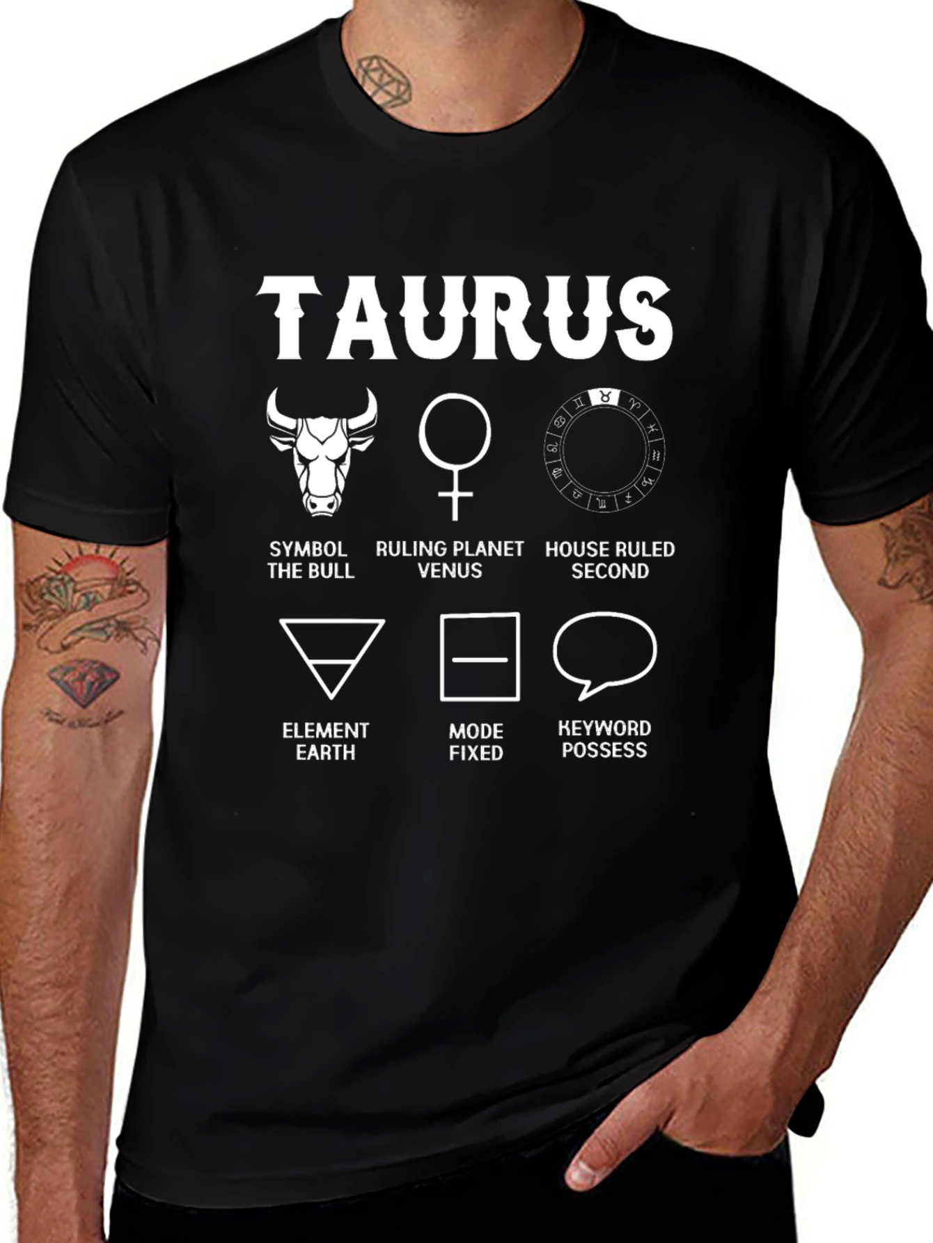 Taurus Zodiac Sign T-Shirt