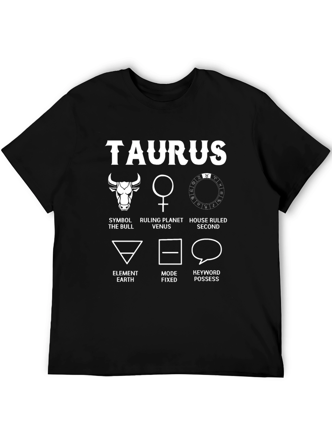 Taurus Zodiac Sign T-Shirt