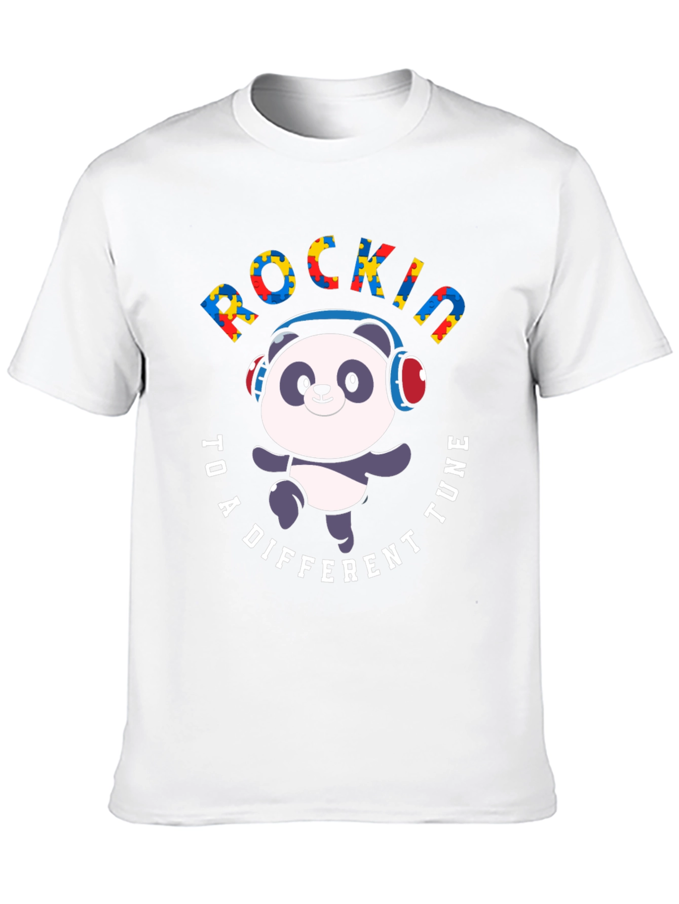 Rockin to a Different Tune Panda T-Shirt