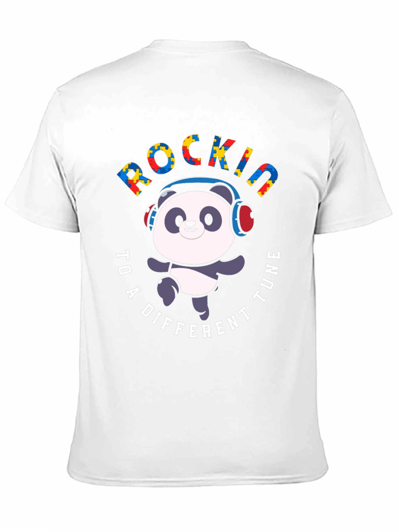 Rockin to a Different Tune Panda T-Shirt
