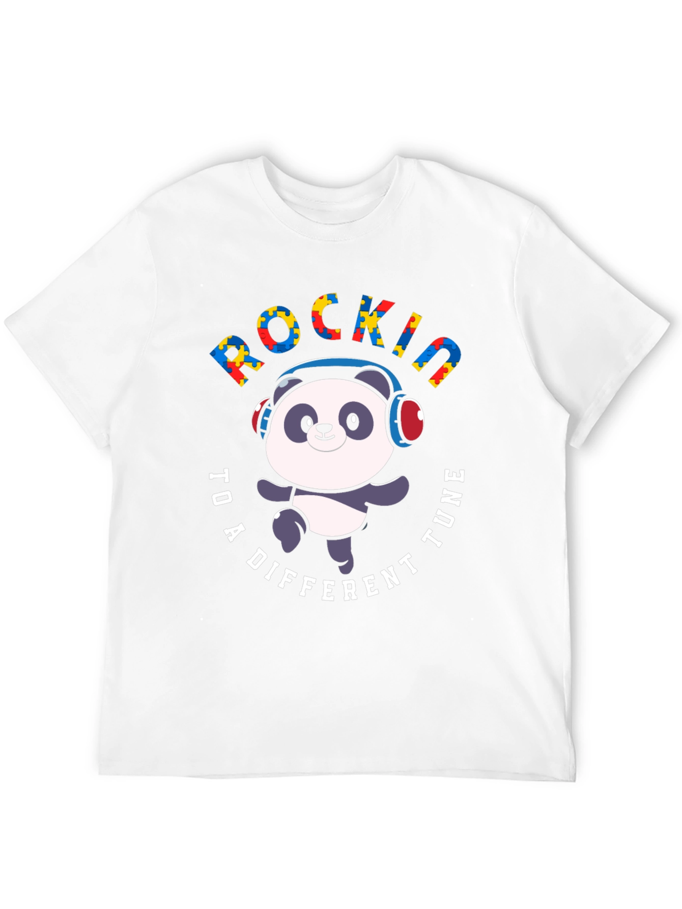 Rockin to a Different Tune Panda T-Shirt