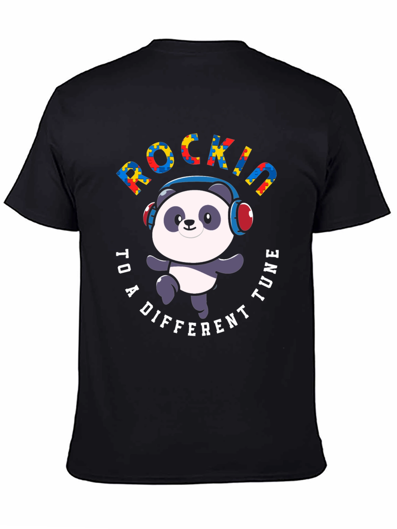 Rockin to a Different Tune Panda T-Shirt