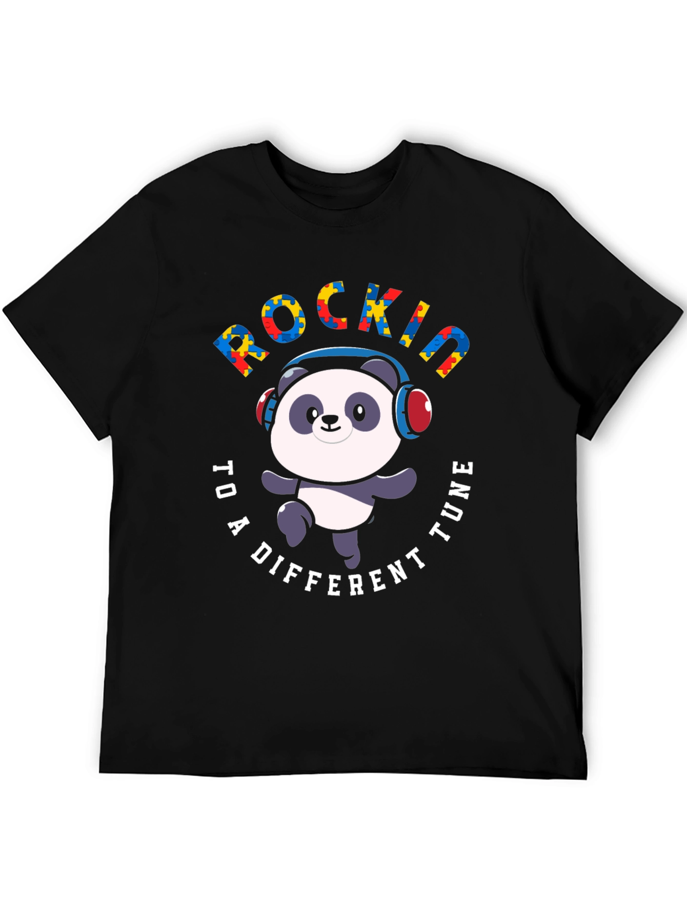 Rockin to a Different Tune Panda T-Shirt