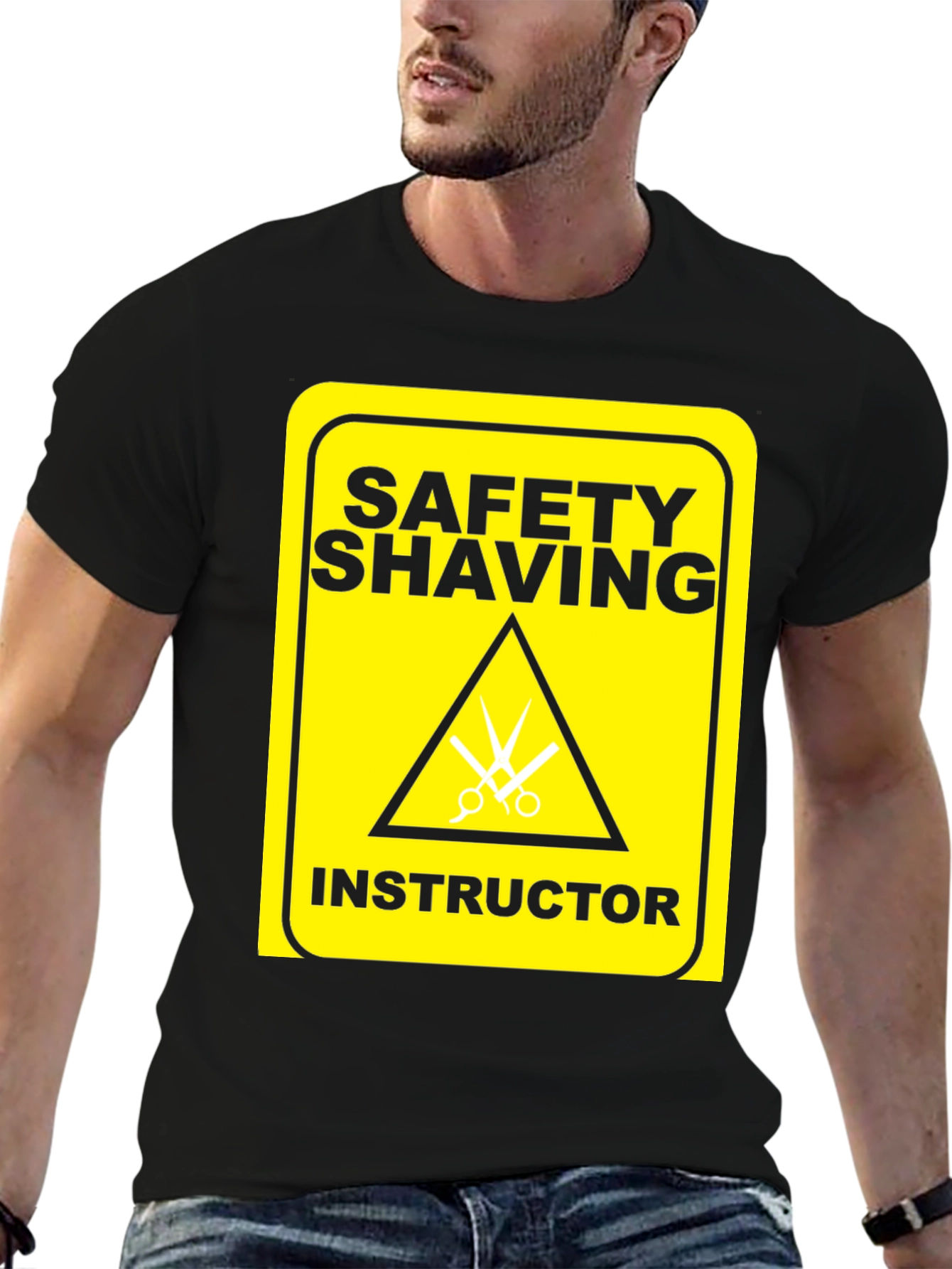 Safety Shaving Instructor Graphic Tee - Black