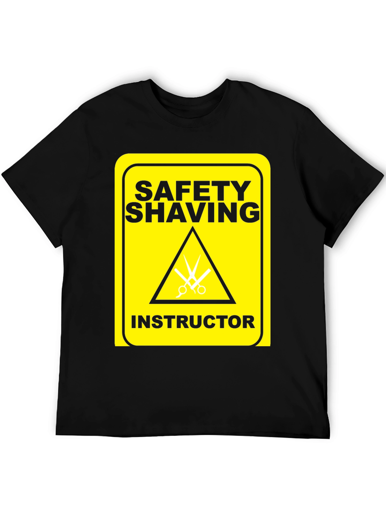 Safety Shaving Instructor Graphic Tee - Black