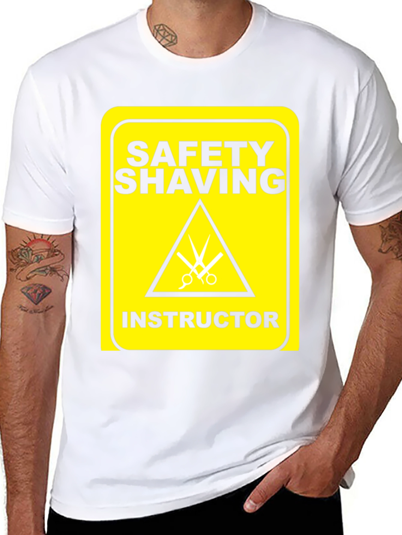 Safety Shaving Instructor Graphic Tee - Black