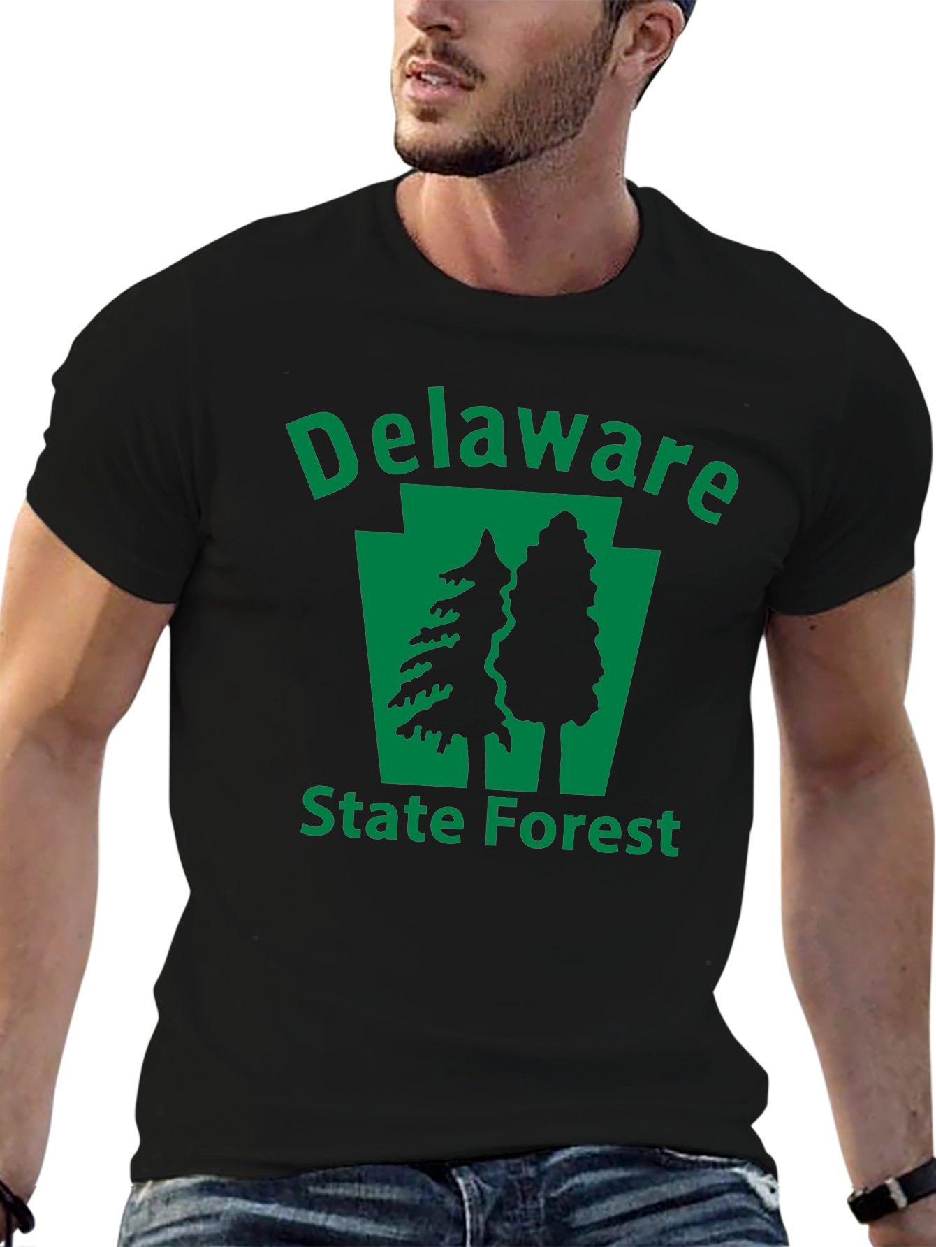Delaware State Forest Black T-Shirt