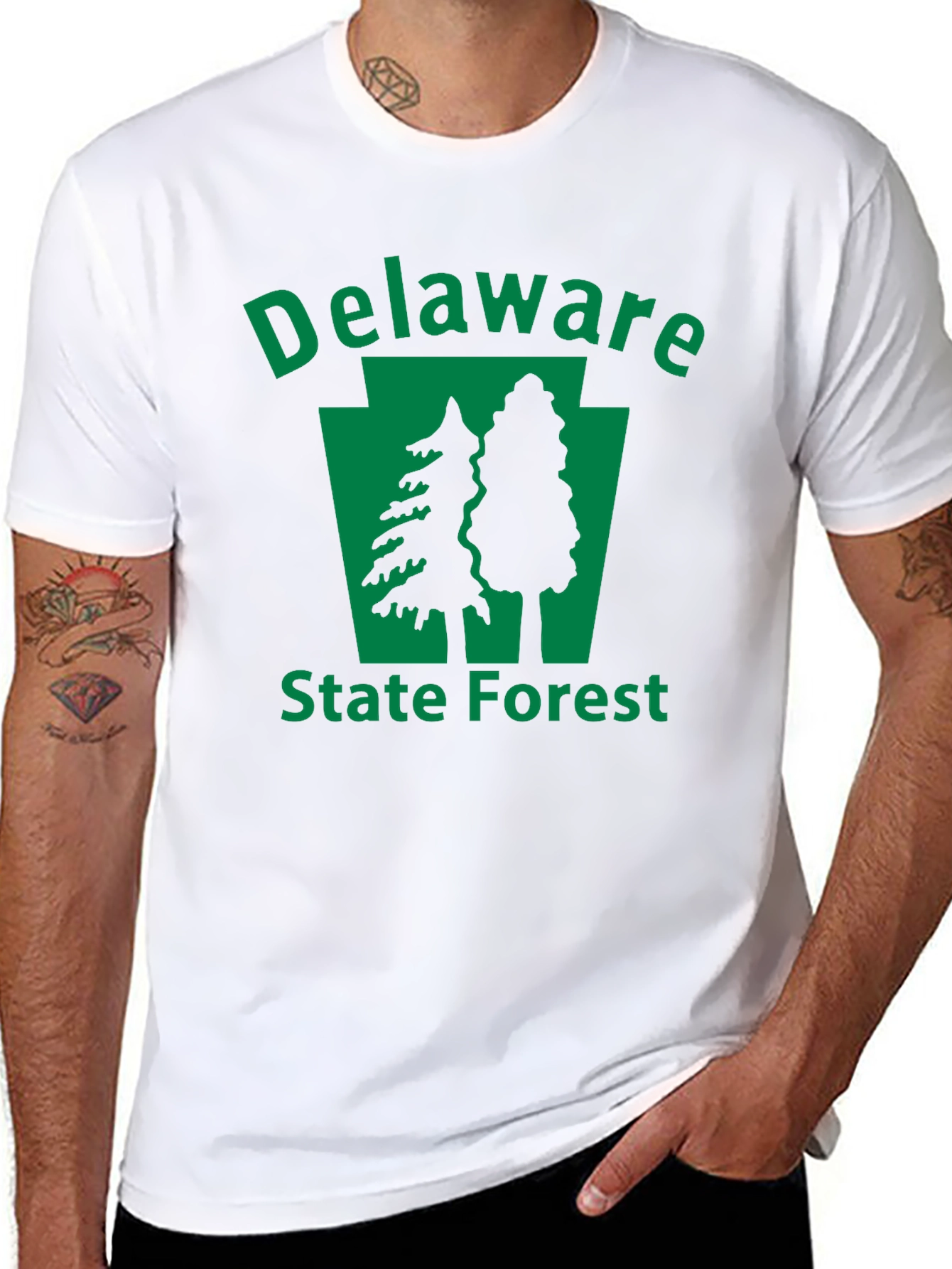 Delaware State Forest Black T-Shirt