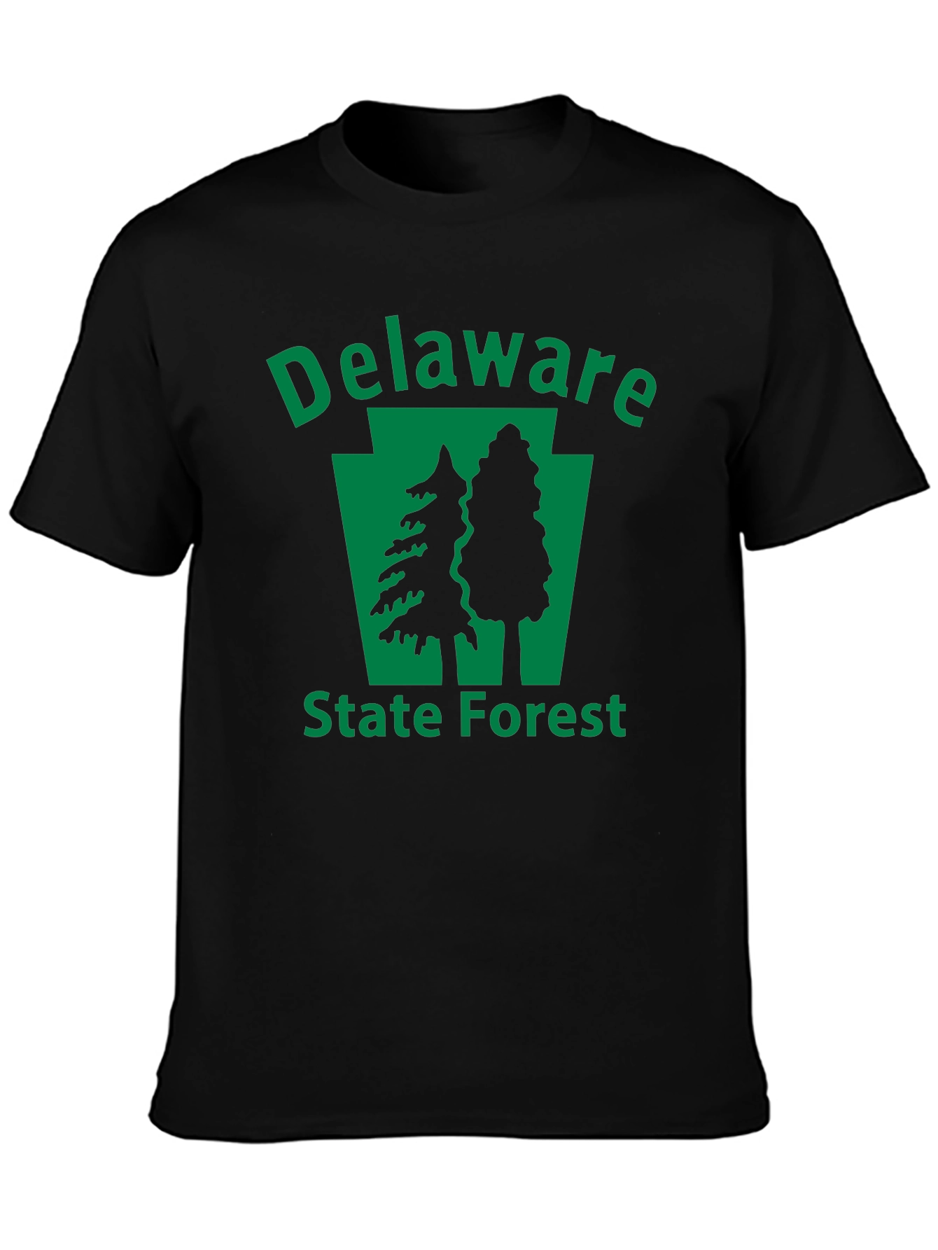 Delaware State Forest Black T-Shirt