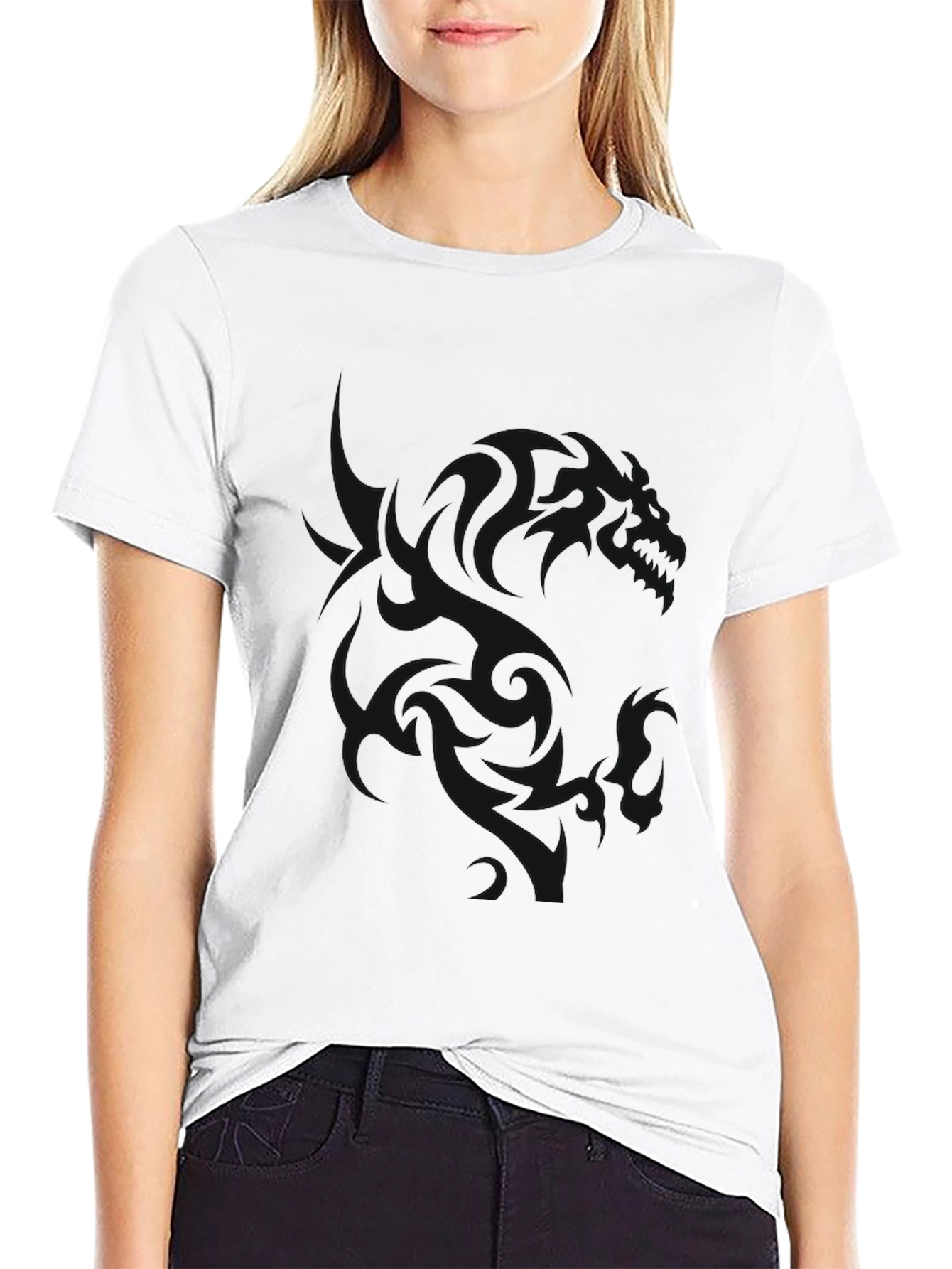 Mens Black Graphic T-Shirt - Casual Style