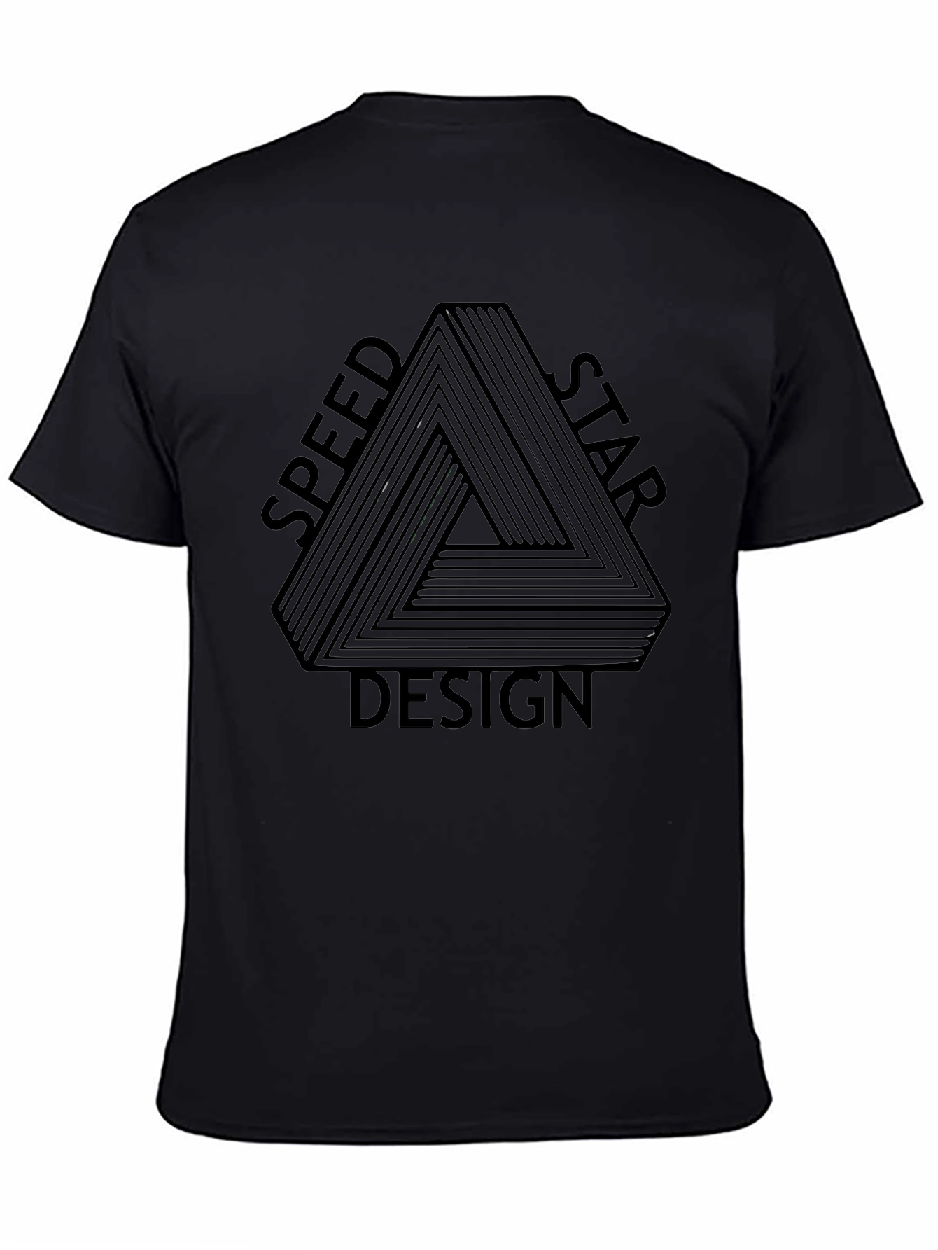 Optical Illusion Graphic Tee - Speed Star Design