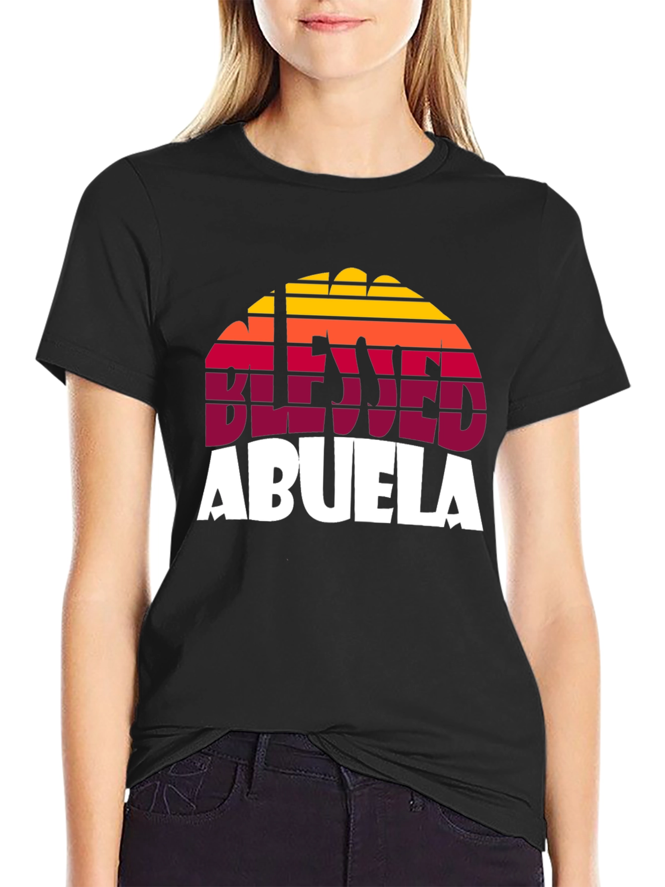 Blessed Abuela Retro Graphic T-Shirt