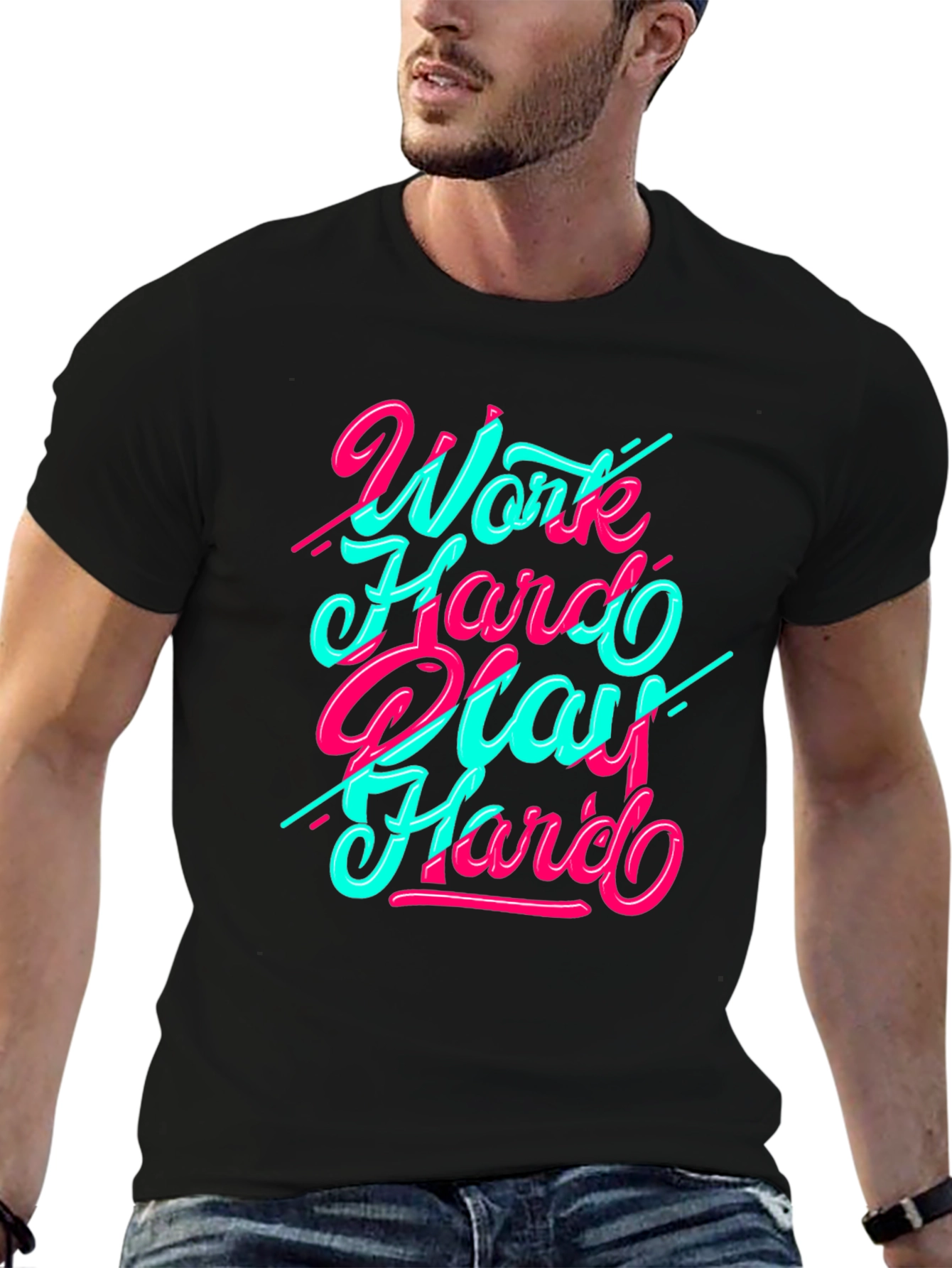 Work Hard Play Hard Graphic T-Shirt