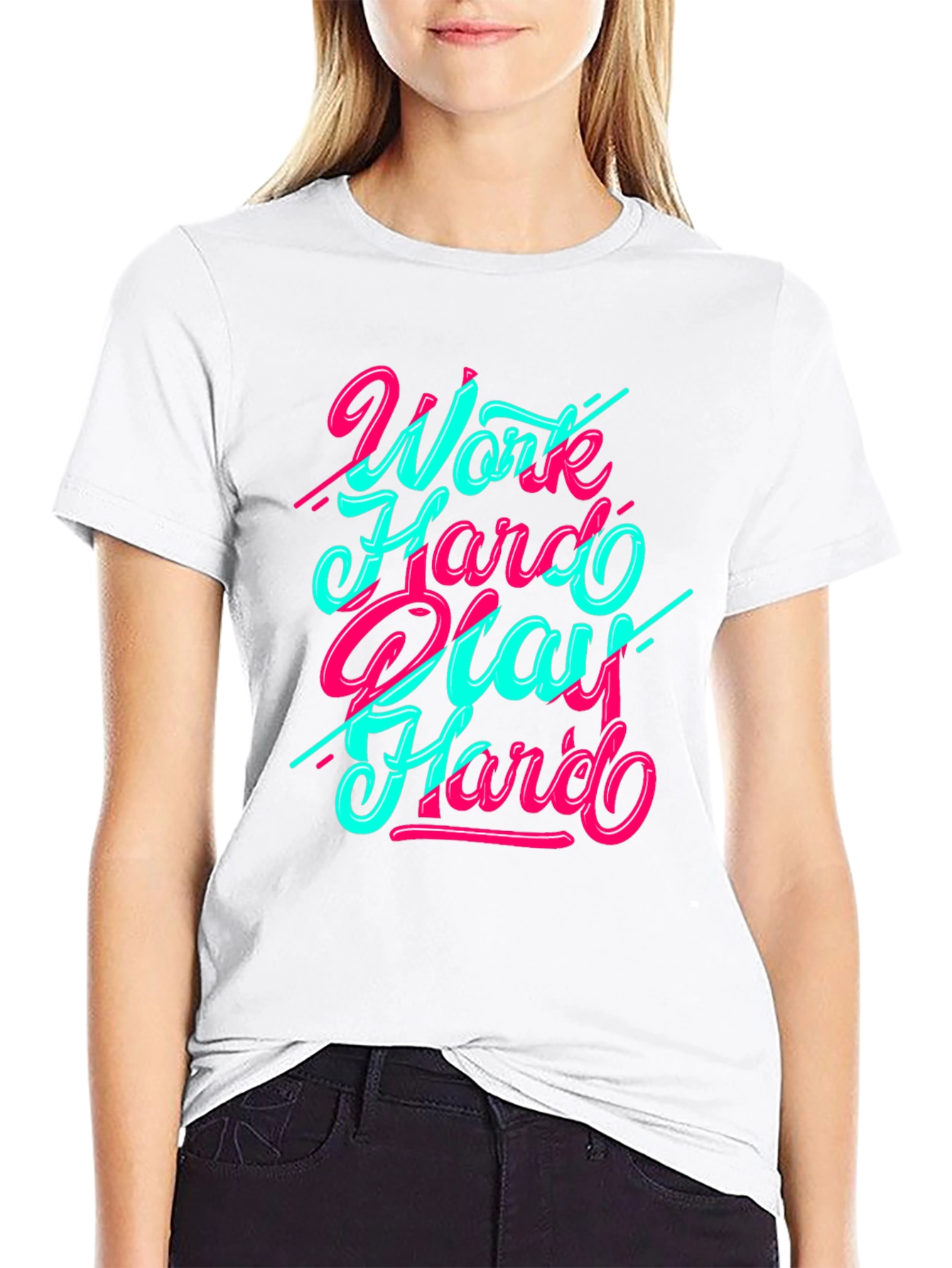 Work Hard Play Hard Graphic T-Shirt