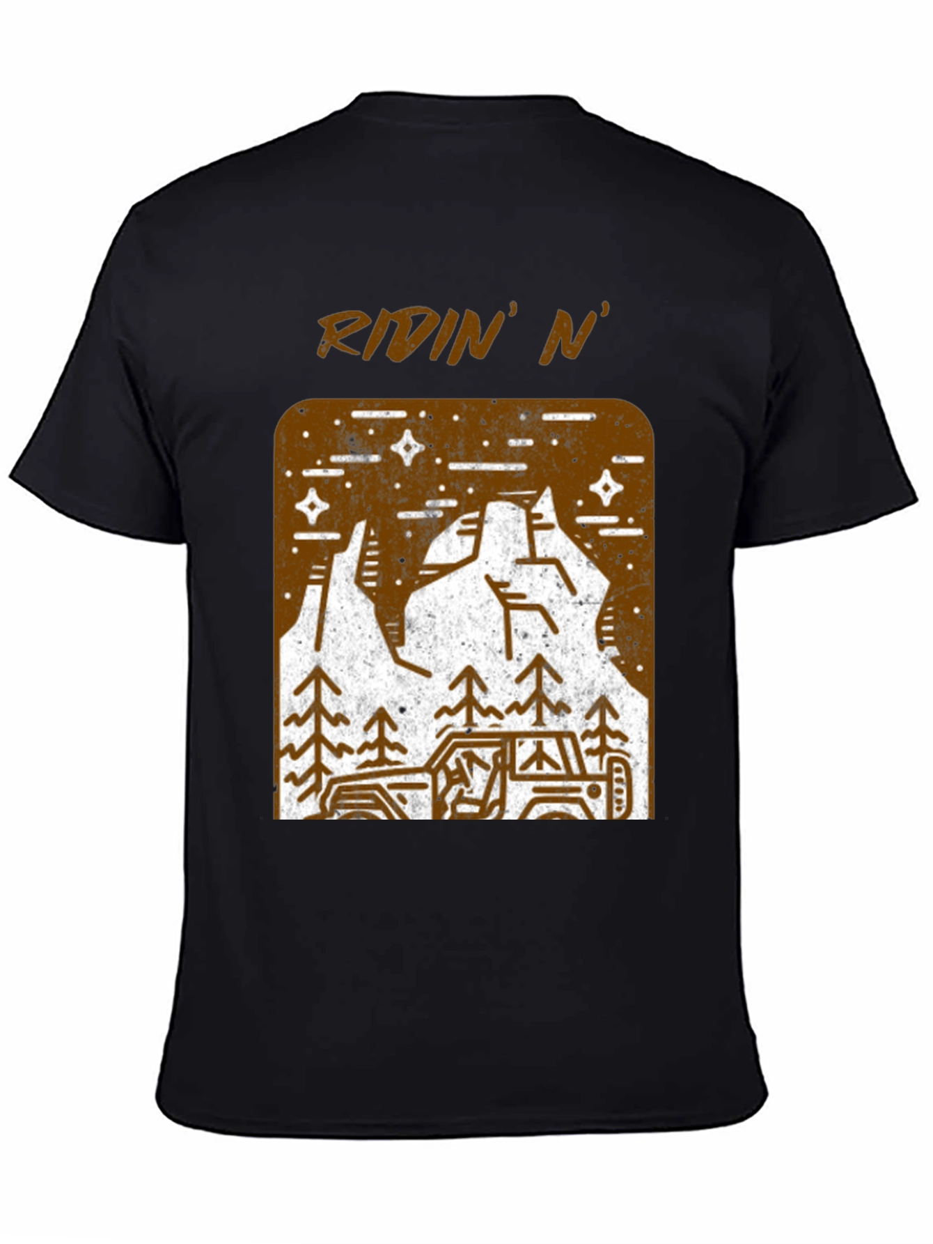 Ridin N Off-Road Adventure Black T-Shirt