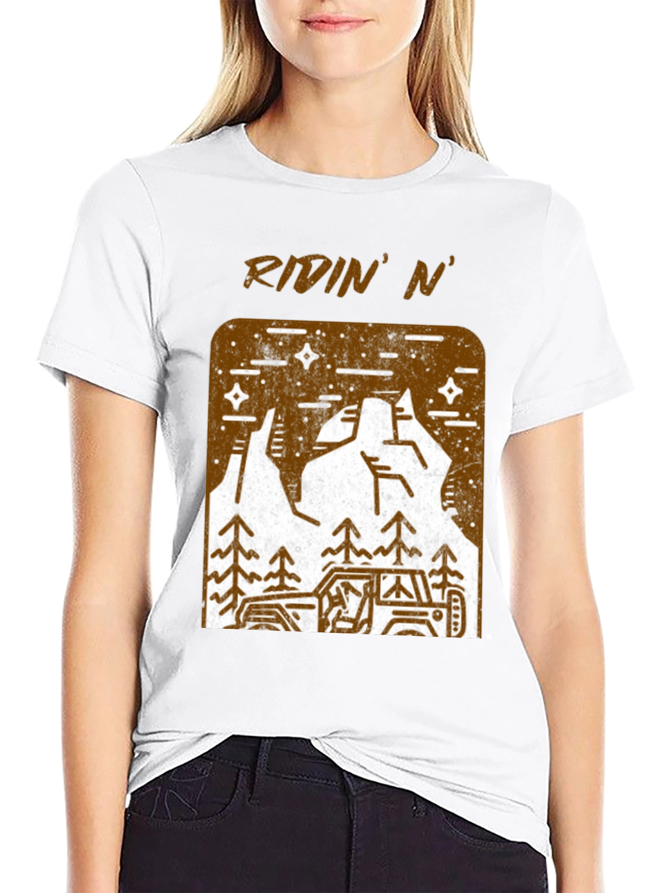 Ridin N Off-Road Adventure Black T-Shirt