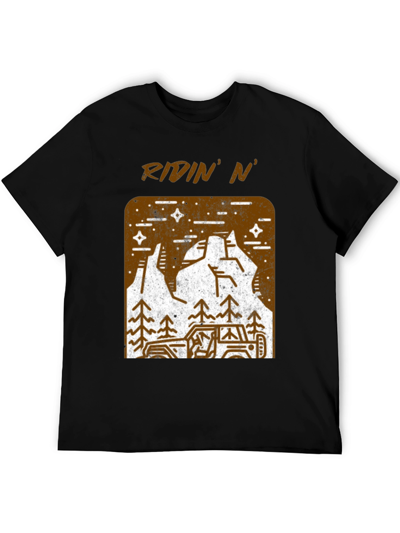 Ridin N Off-Road Adventure Black T-Shirt