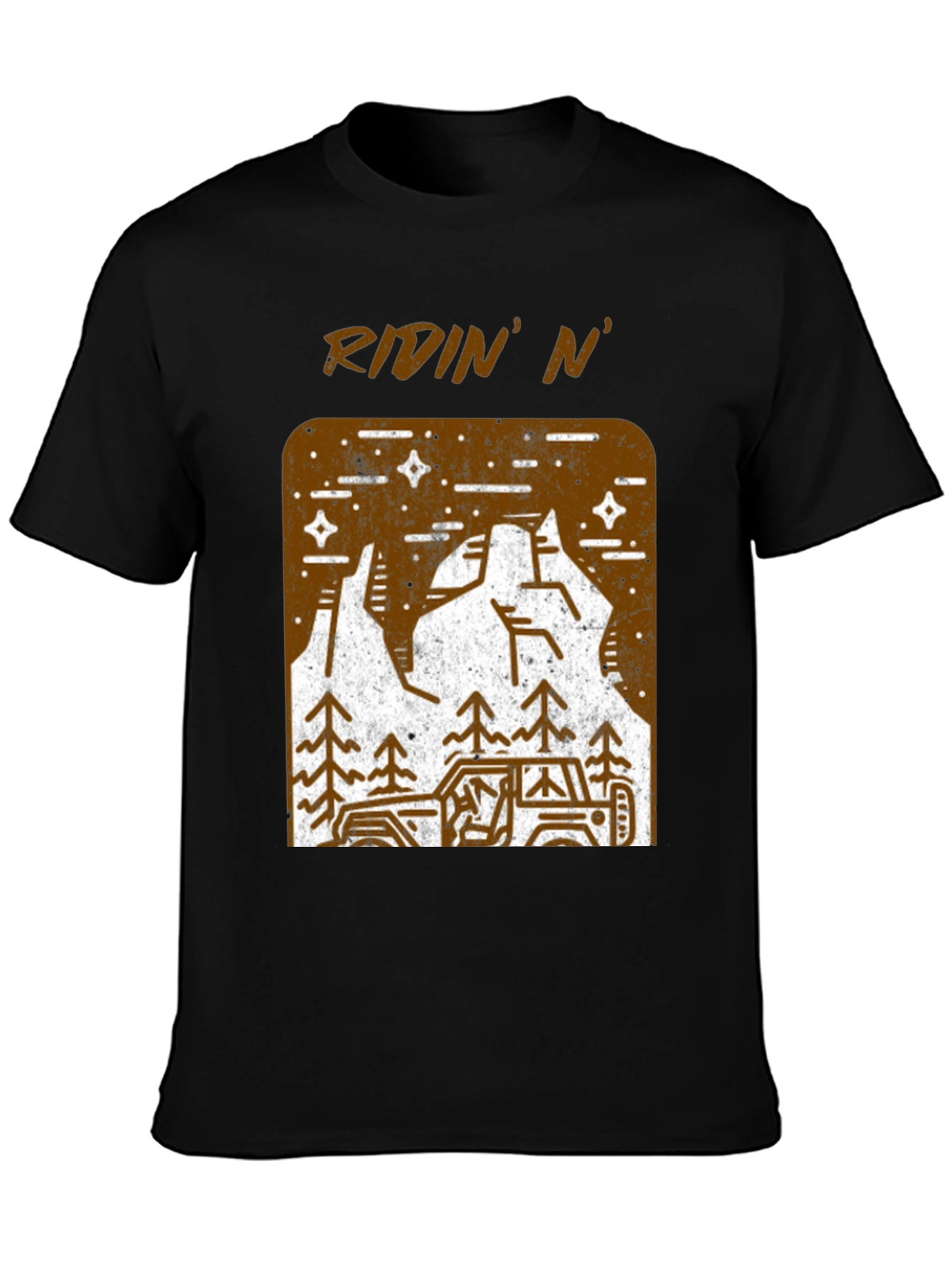 Ridin N Off-Road Adventure Black T-Shirt