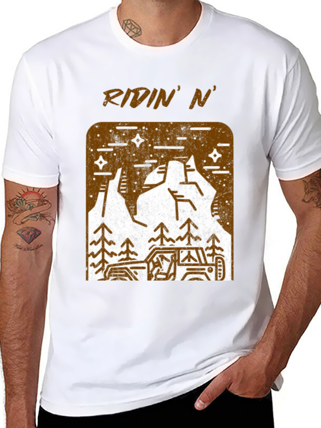 Ridin N Off-Road Adventure Black T-Shirt