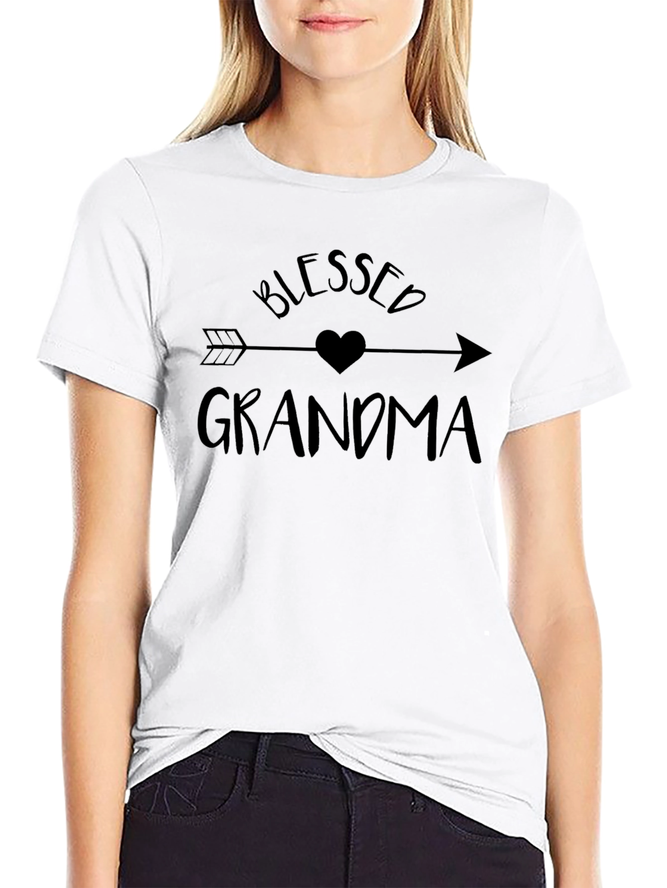 Blessed Grandma Black T-Shirt