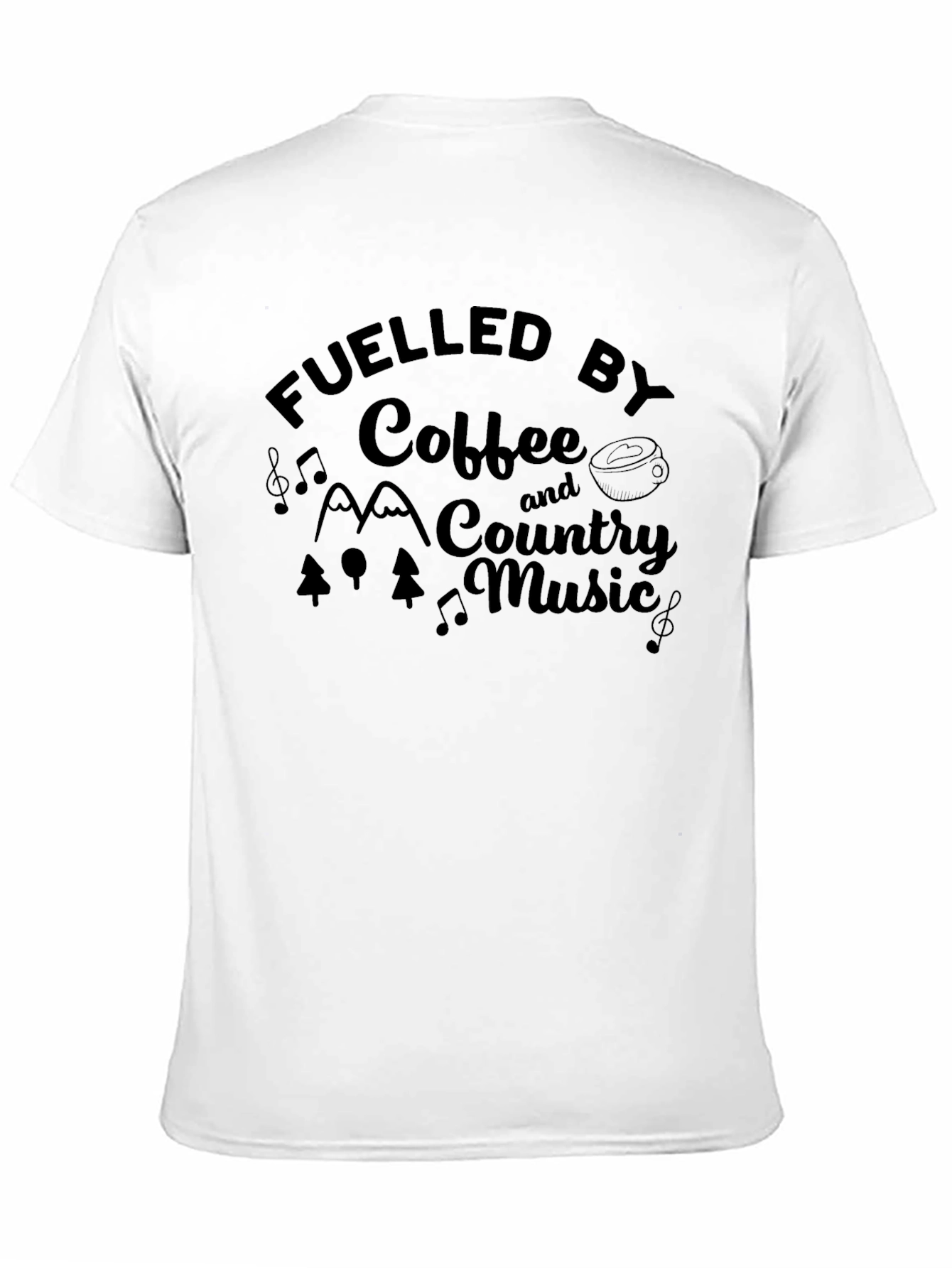 Fuelled By Coffee & Country Music Graphic T-Shirt