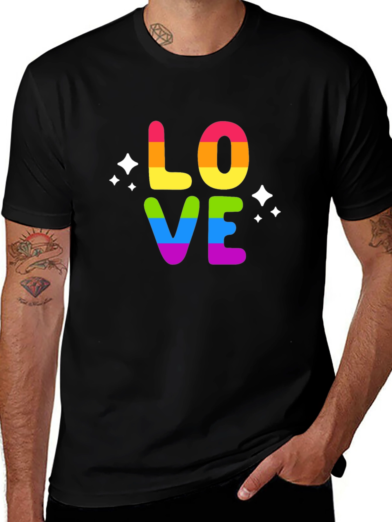 Rainbow LOVE Graphic T-Shirt