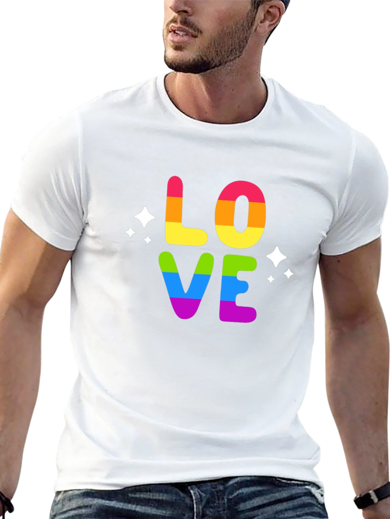 Rainbow LOVE Graphic T-Shirt