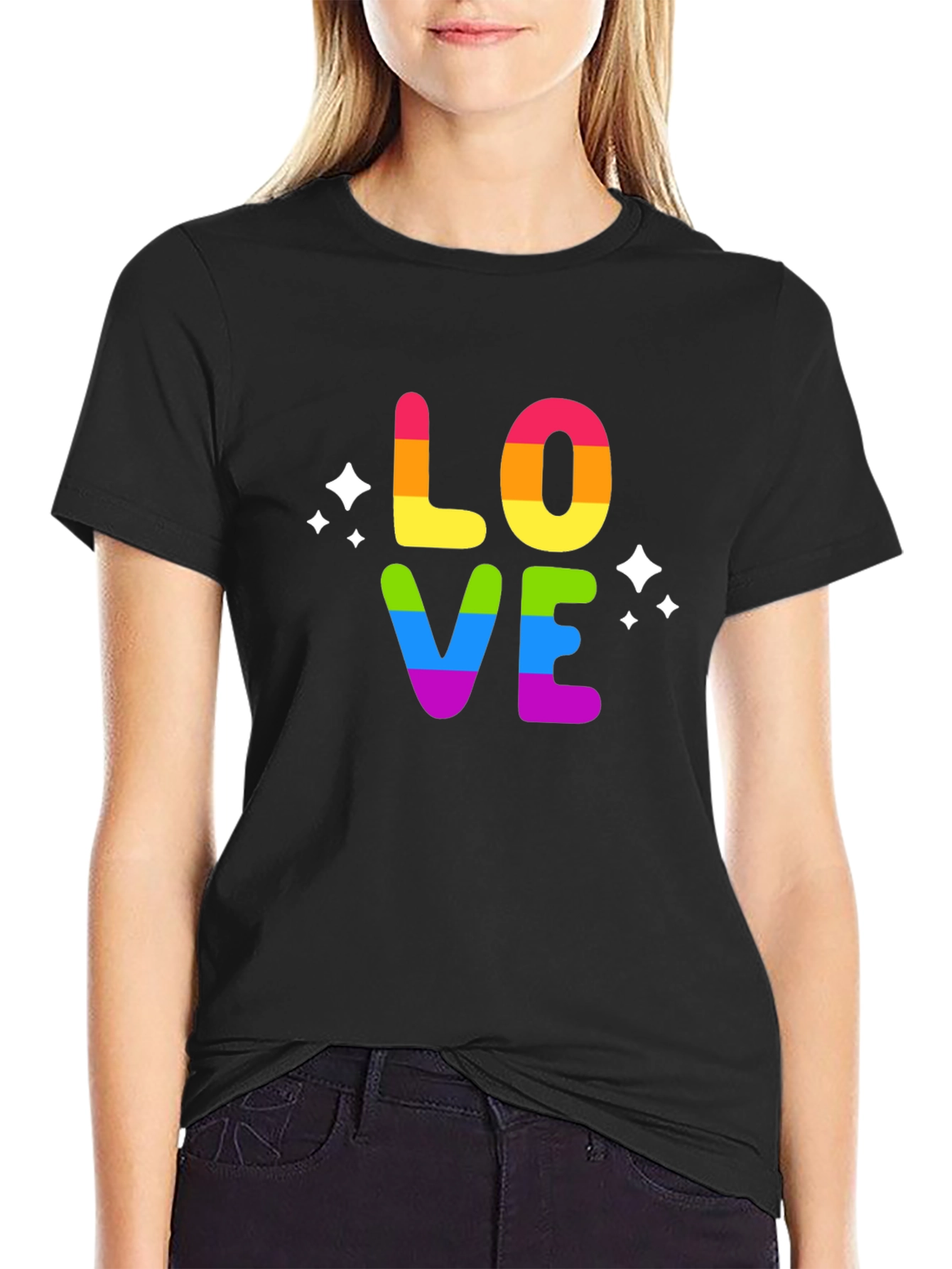 Rainbow LOVE Graphic T-Shirt