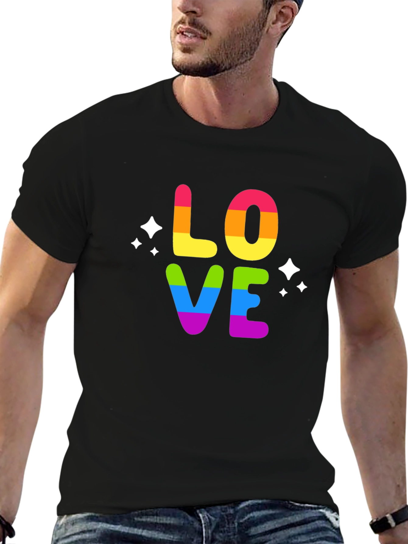 Rainbow LOVE Graphic T-Shirt