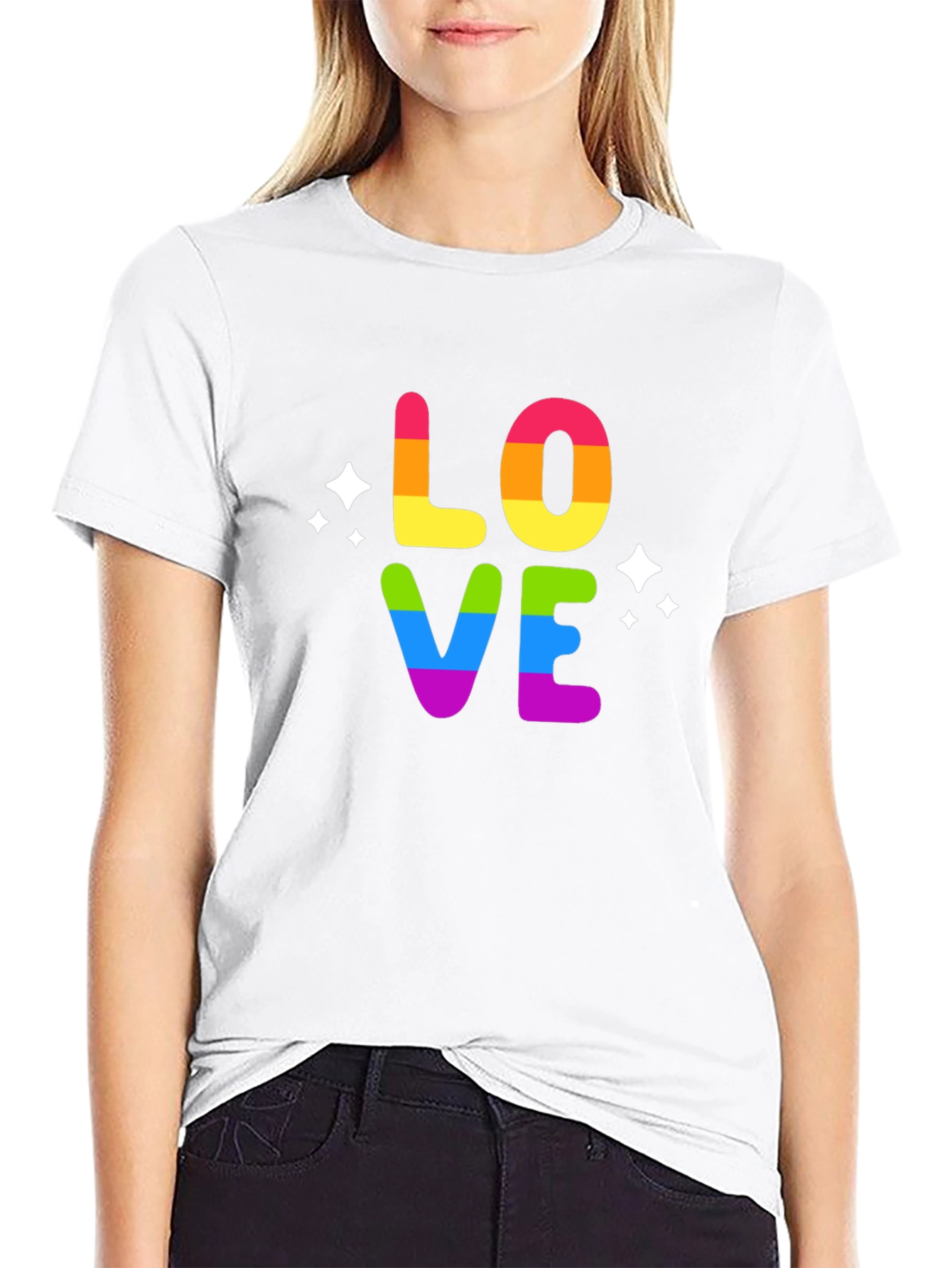 Rainbow LOVE Graphic T-Shirt