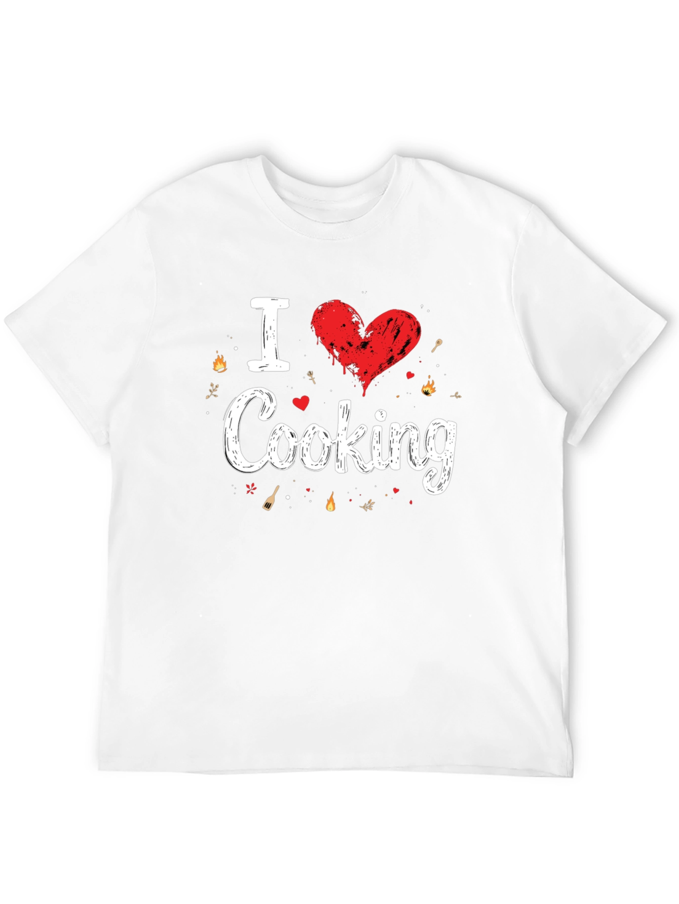I Love Cooking Black T-Shirt