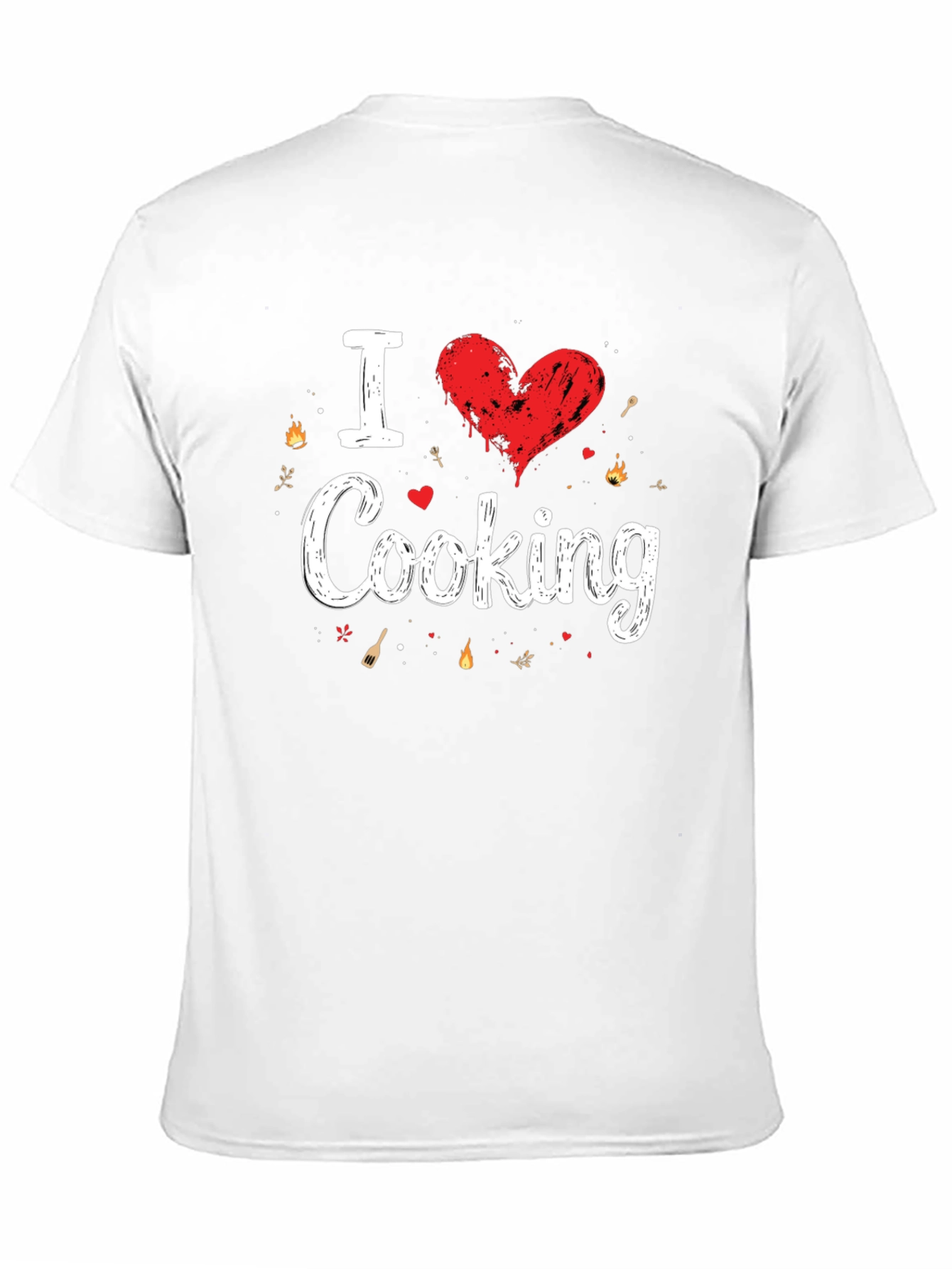 I Love Cooking Black T-Shirt