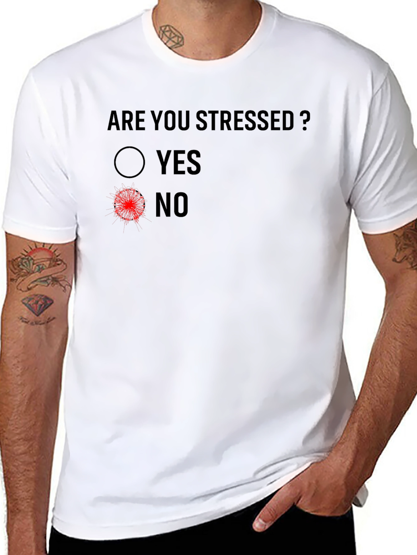 Are You Stressed? Funny Novelty Graphic T-Shirt