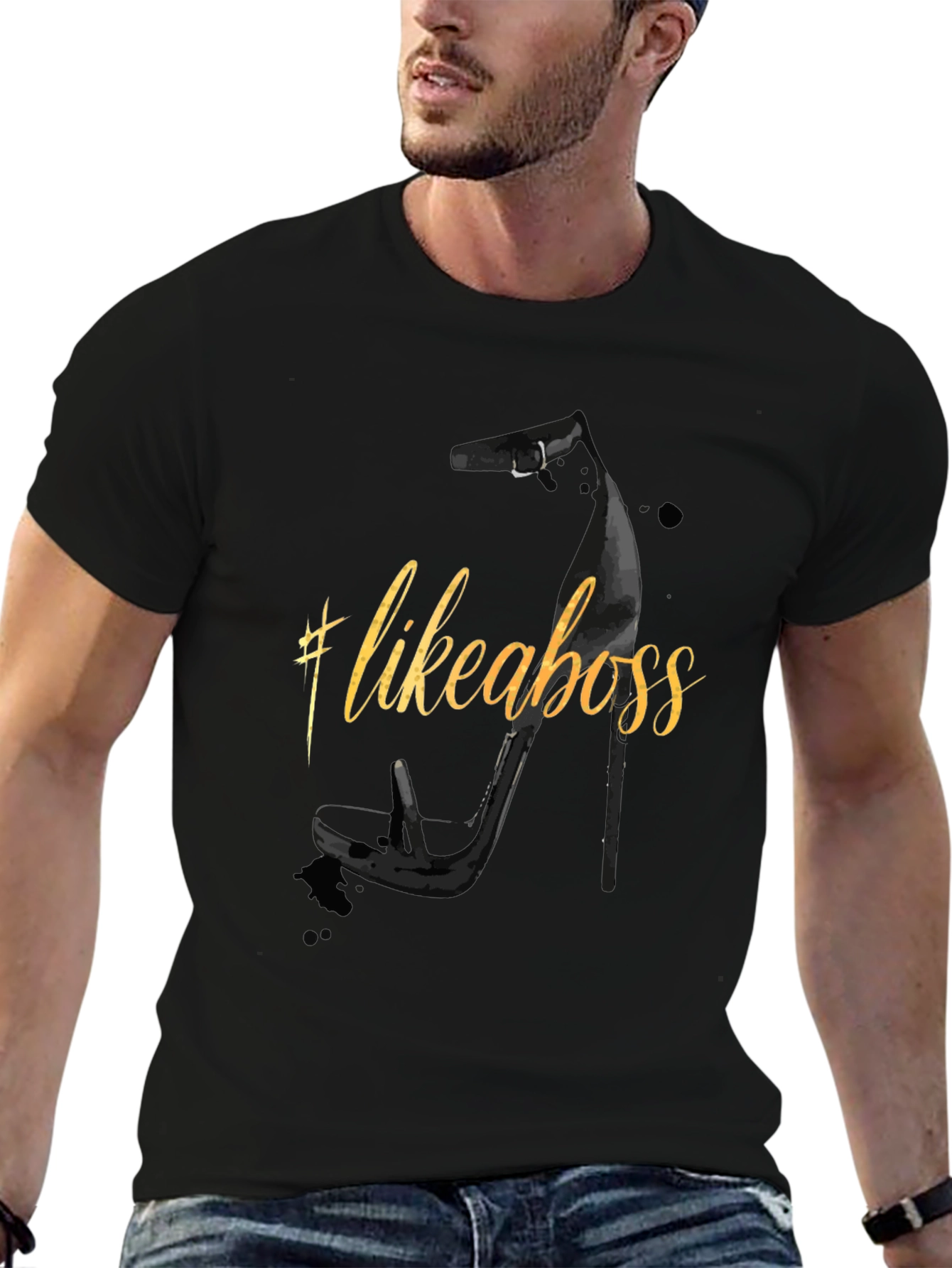 Like A Boss High Heel Graphic T-Shirt