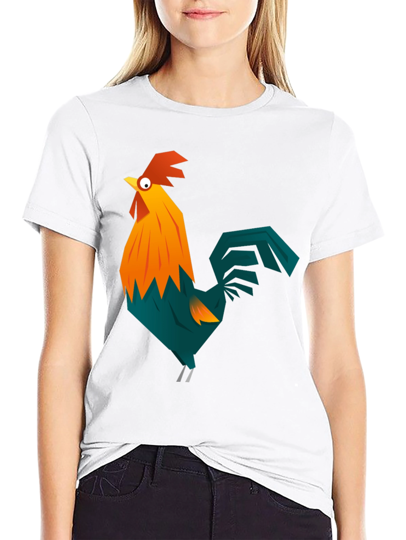 Rooster Graphic Tee - Mens Black T-Shirt