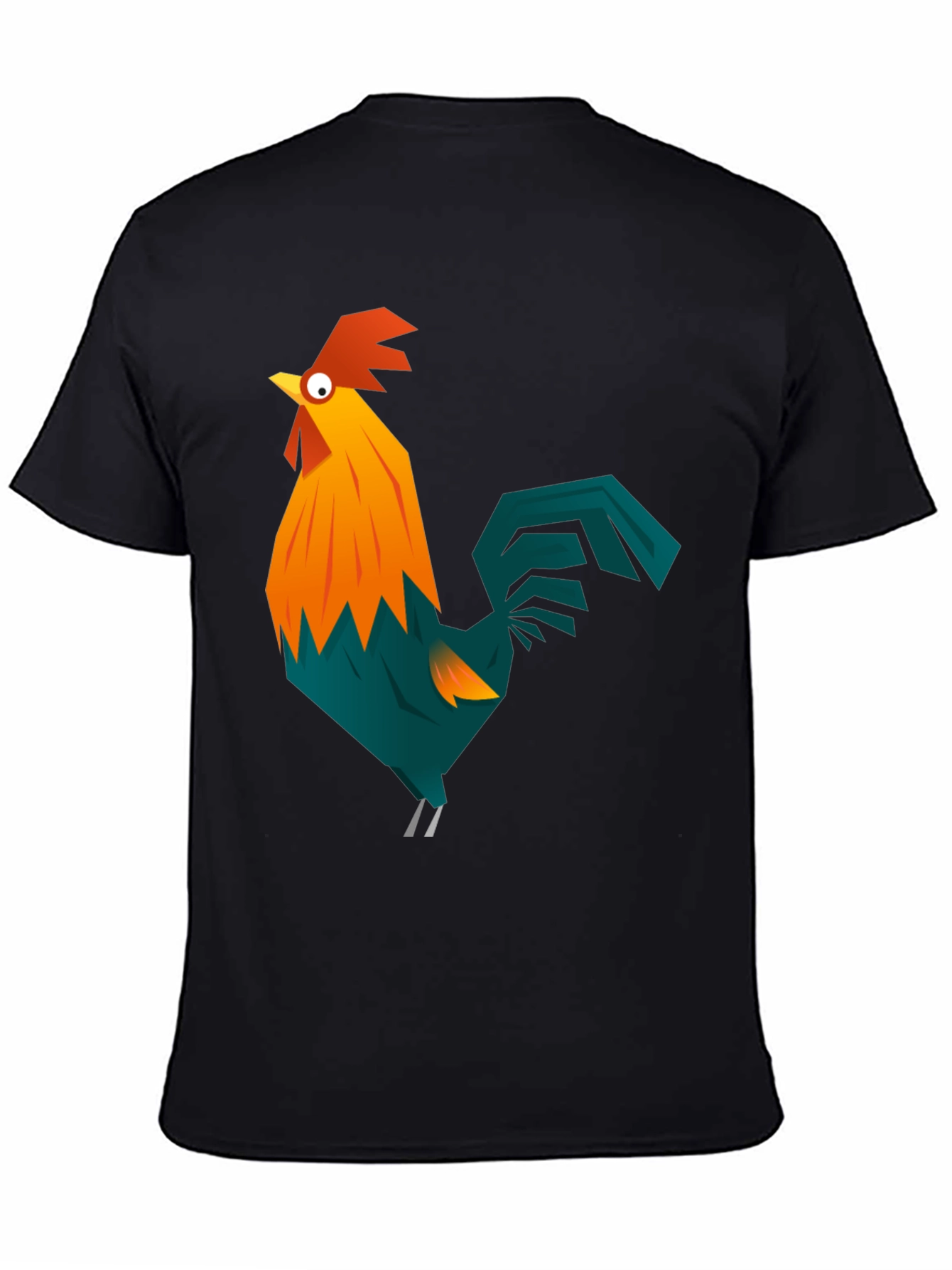 Rooster Graphic Tee - Mens Black T-Shirt