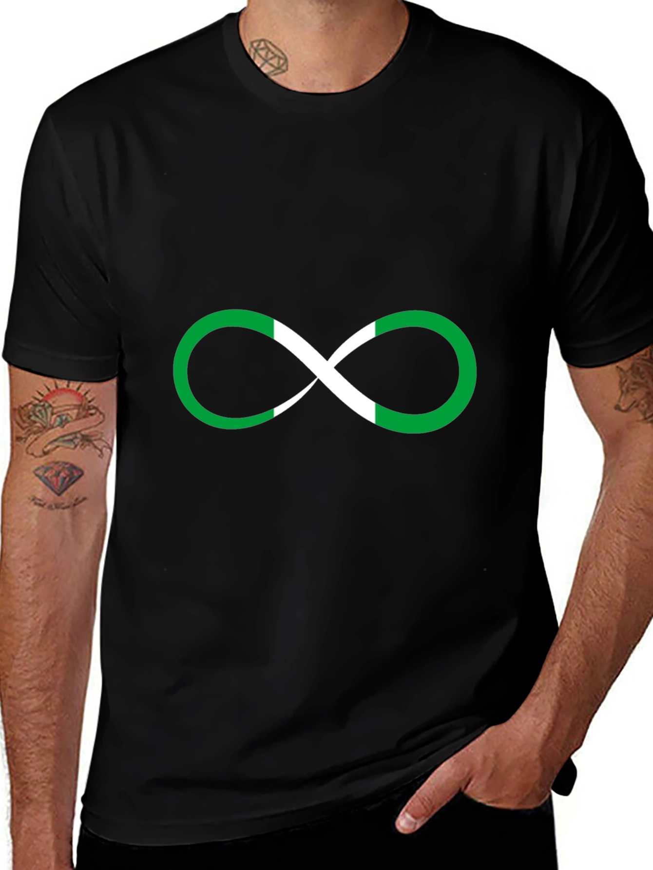 Infinity Nigeria Flag T-Shirt