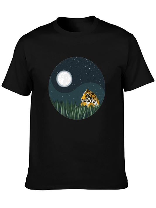 Yin Yang Tiger Graphic Tee - Nature Inspired Design