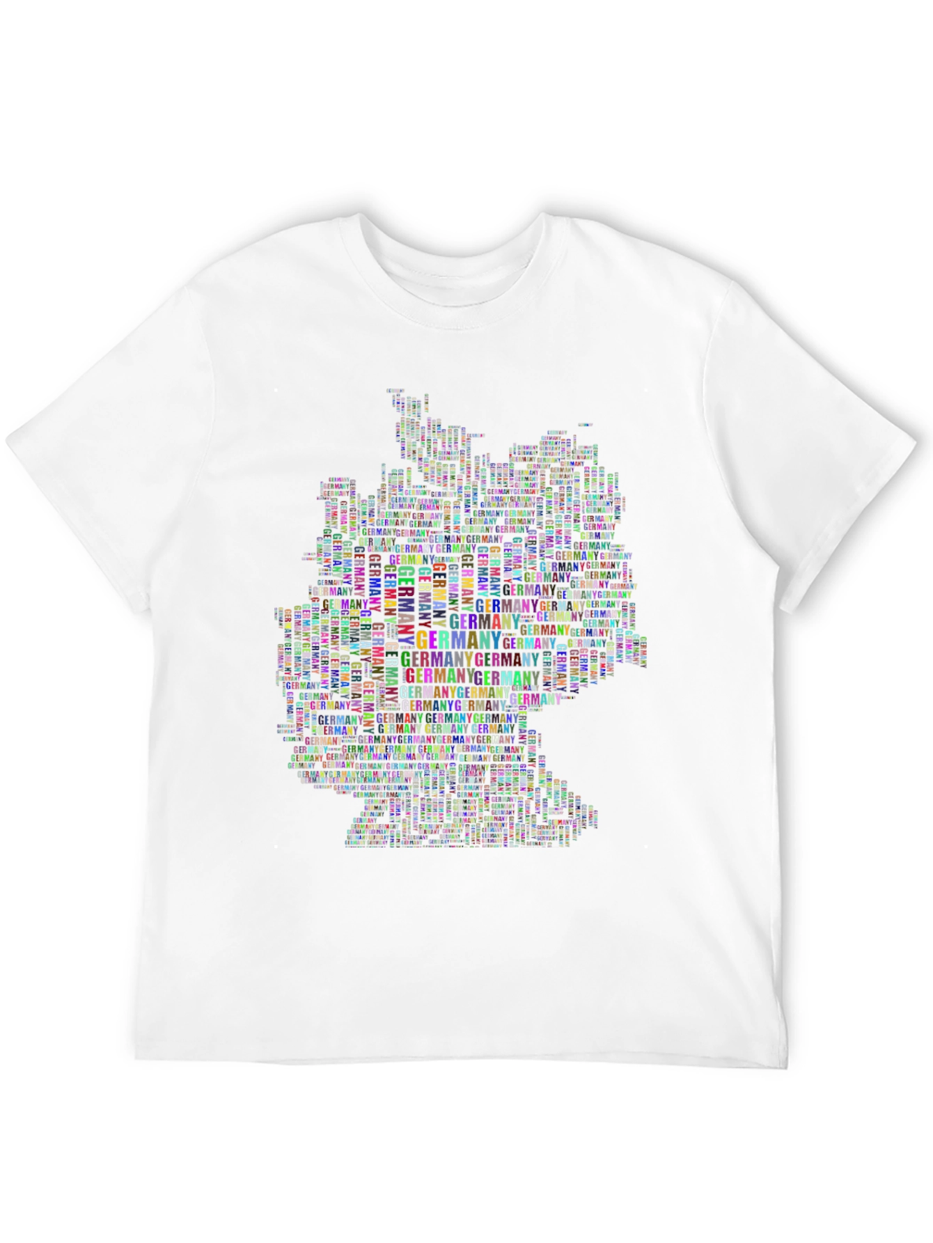 Germany Map Word Art T-Shirt