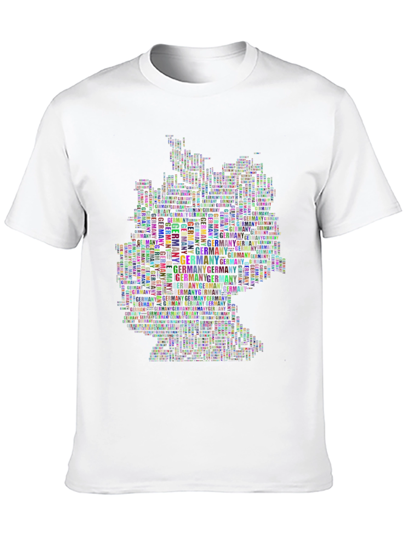 Germany Map Word Art T-Shirt