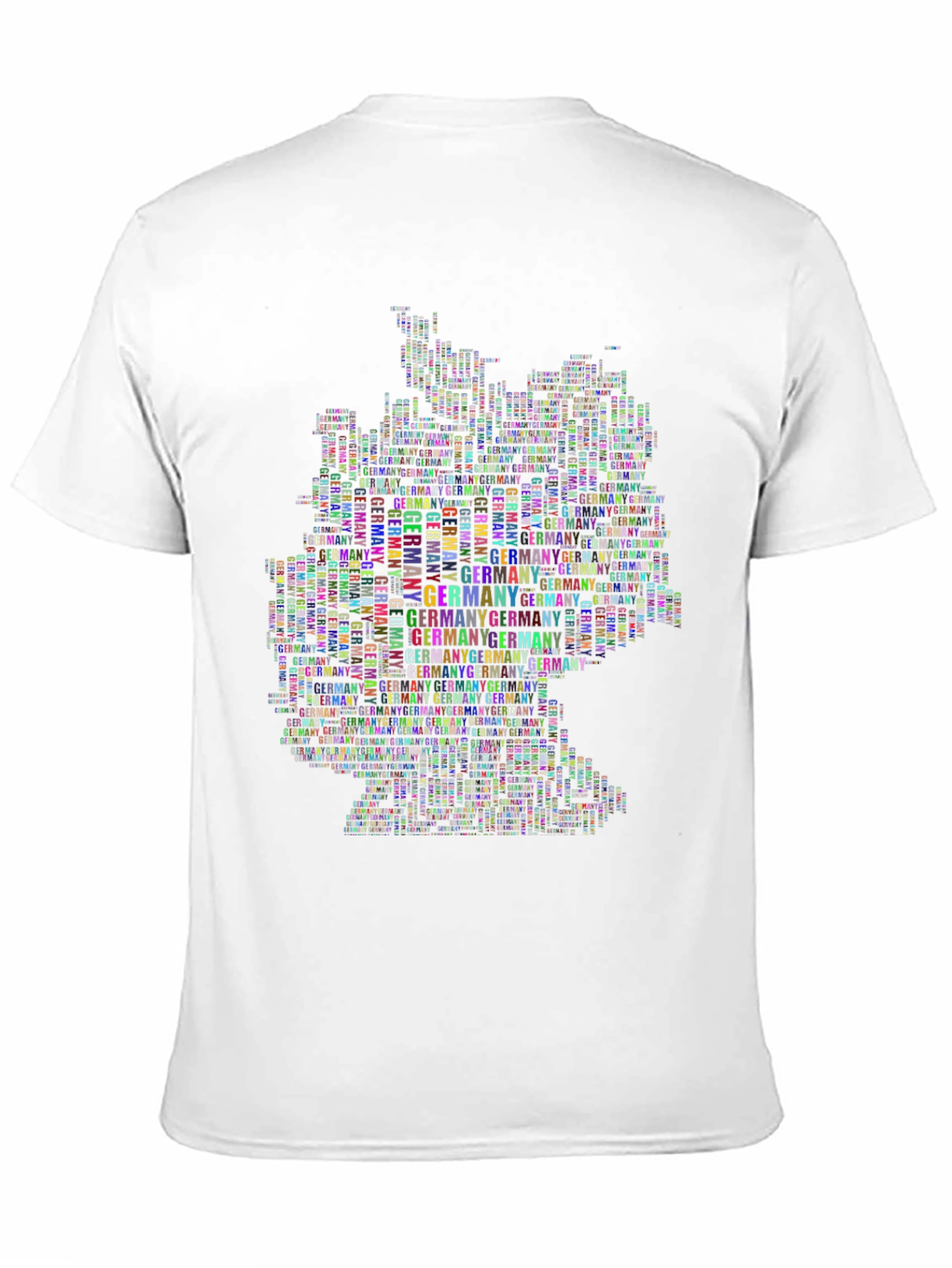 Germany Map Word Art T-Shirt
