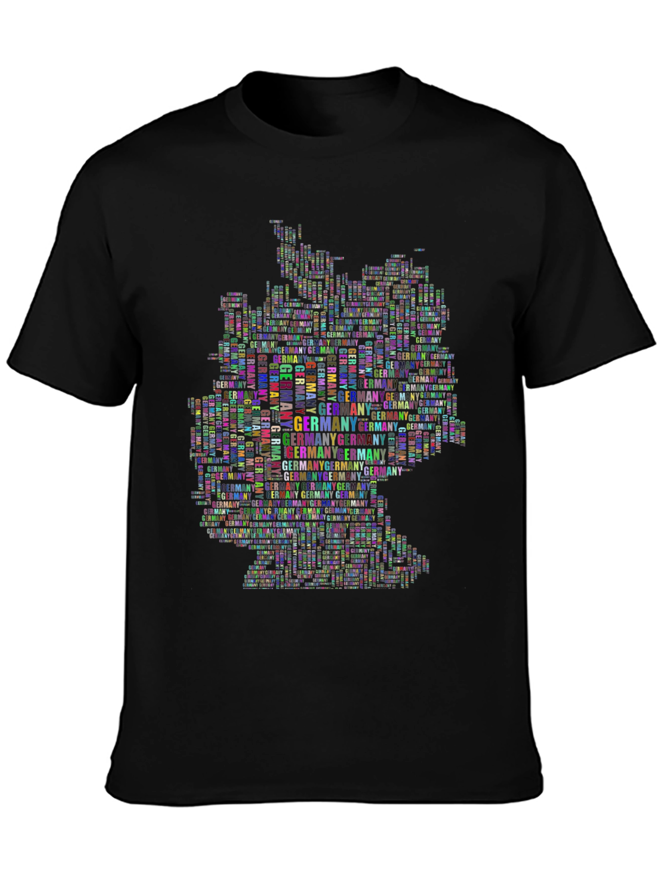 Germany Map Word Art T-Shirt